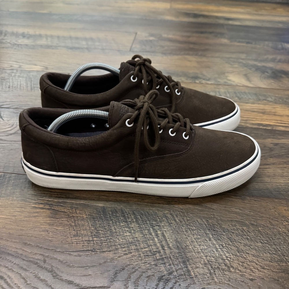 Sperry Top-Sider Mens Striper II CVO Brown Sneakers STS21649 Size 11.5